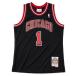 NBAtelik* rose Chicago *bruz форма переиздание swing man Jersey 10-11 season модель Mitchell &nes/Mitchell &amp; Ness черный 