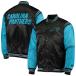 NFL Panther z жакет атлас жакет Enforcer Varsity Jacket жакет STARTER черный голубой 2212fsg