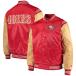 NFL 49ers жакет атлас жакет Enforcer Varsity Jacket жакет STARTER алый Gold 2212fsg