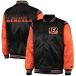 NFL Ben garuz жакет атлас жакет Enforcer Varsity Jacket жакет STARTER черный orange 2212fsg