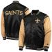 NFL Saints жакет атлас жакет Enforcer Varsity Jacket жакет STARTER черный Gold 2212fsg