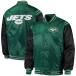 NFL jets жакет атлас жакет Enforcer Varsity Jacket жакет STARTER зеленый черный 2212fsg