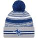 NFLkorutsu вязаная шапка 2021 боковой линия Historic Pom Cuffed Knit Hat вязаная шапка New Era /New Era Royal серый 