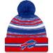 NFL Bill z вязаная шапка 2021 боковой линия Sideline Sport Pom Cuffed Knit Hat New Era /New Era Royal красный 