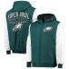 NFL Eagle s жакет Spike Commemorative Varsity полный Zip Jacket G-III зеленый 2212fsg
