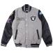 NFL Raider s жакет super миска Champion z полный Zip внешний G-III черный серый 2212fsg