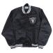 NFL Raider s куртка Vintage атлас неиспользуемый товар Satin жакет Jacket Chalk Line черный 