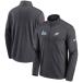 NFL Eagle s жакет no. 57 раз super миска .. память Left Chest Half-Zip Pullover Top Nike /Nike антрацит 