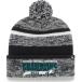 NFL Eagle s вязаная шапка 2022 NFC can fa Len s победа память Northward Cuffed Pom Knit Hat 47Brand черный 