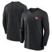 NFL 49ers жакет 2023 боковой линия Performance Long Sleeve Quarter-Zip Top Nike /Nike черный 