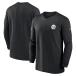 NFLs чай la-z жакет 2023 боковой линия Performance Long Sleeve Quarter-Zip Top Nike /Nike черный 