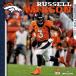NFL russell * Wilson Bronco s календарь 2024 Player орнамент Wall Calendar Turner