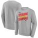 NFL chief s спортивная фуфайка no. 58 раз super миска победа память Iconic Victory Crewneck Pullover Fanatics Heather серый 