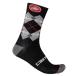 CASTELLI rental teli21554 ROMBO 18 SOCK( cycle носки ):010 BLACK/DARK GRAY/RED