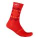 CASTELLI rental teli21554 ROMBO 18 SOCK( cycle носки ):656 FIERY RED/BORDEAUX/ORANGE