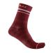 CASTELLI rental teli21557 GO W 15 SOCK( женский cycle носки ):421 BORDEAUX/BRILLIANT PINK-WHITE