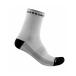 CASTELLI rental teli4521062 ROSSO CORSA W 11 SOCK( женский cycle носки ):101 WHITE/BLACK