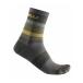 CASTELLI rental teli4522039 SCIA 12 SOCK( cycle носки ):075 MILITARY GREEN/SAFFRON-FOREST