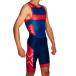 2XU two время z You MX4695d PERFORM CUSTOM TRISUIT задний Zip : NVY/RED