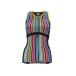 ZOOT Zoo toW PERFORMANCE TRI TANK( женский триатлон одежда ):SPECTRUM STRIPE/BLACK