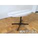 [ used ] business use ellipse table W900×D500×H550mm (1) wood grain desk low table runner table X legs black eat and drink shop coffee shop Cafe circle round shape 