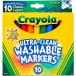 Crayola Ultraclean Broadline Classic Washable Markers 10 Count