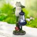 Nacome Solar Garden Statue of Frog Figurine with Solar Lantern-Outdo ¹͢