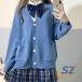  school кардиган school кардиган весна осень вязаный женский no color shemhen tops свитер офис формальный форма White Day 