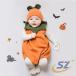  Halloween костюм baby ребенок костюм костюмированная игра тыква детский комбинезон shemhen тыква маскарадный костюм Event 2 позиций комплект шляпа имеется младенец 60 70 80 90