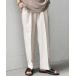 SHIPS / Ships SHIPS any:( стиральная машина возможность )linen.2 плиссировать relax широкий конические брюки *