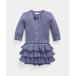 POLO RALPH LAUREN / Polo Ralph Lauren ( baby ) Mini кабель хлопок кардиган &amp; юбка 