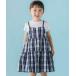 BeBe Petits Pois Vert / �x�x �v�` �|�� ���F�[�� �y�X�܌���z�}�h���X�`�F�b�N�h�b�L���O�����s�[�X(95150cm)