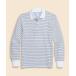Brooks Brothers / Brooks Brothers Hsu pima хлопок стрейч GF Logo sin полоса длинный рукав рубашка-поло Slim Fit