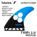 Future Fin,フューチャーフィン/FIN,トライフィン/RTM HEX FAM1 2.0/BLUE/BLACK/Mサイズ/AL MERRICK/サーフボードフィン/ショートボード/日本正規代理店品