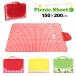  сиденье для отдыха толстый 150cm×200cm 3~4 человек водонепроницаемый море compact ... модный красный желтый зеленый в клетку пикник сиденье y6