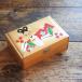  Showa Retro kokeshi. map маленький коробка ( большой ) B / античный туалетный столик дерево box маленький коробка бардачок Showa HK-a-01443