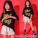  Kids танцевальный костюм hip-hop Корея ребенок одежда HIPHOP stage костюм отвечающий .. Jazz Dance мужчина девочка комплект презентация . рука футболка тренировка надеты для мужчин и женщин группа одежда 