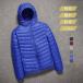  Ultra light down parka men's down coat down jacket large size water-repellent light weight light warm plain lustre simple short outer with a hood .