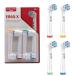 [ сменный товар ] Brown Oral B заменяемая щетка электрический зубная щетка мягкость первоклассный шерсть щетка EB60-X соответствует сменный щетка многофункциональный щетка 4шт.