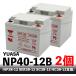 YUASA NP40-12B 2個セット【互換 NP38-12 SER-38-12 LC-XC1238-H SC38-12 HC38-12】 セニアカー用バッテリー ユアサ