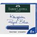 FABER-CASTELL Faber-Castell картридж чернила королевский синий 185506 дизайн для 6 шт. входит стандартный импортные товары 