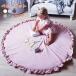  baby mat Sunny mat frill plain Northern Europe stylish rug round round shape low repulsion ... all season living floor baby play mat 