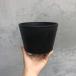 BLACK PLASTIC POT�yLOW TYPE�z15cm�~10cm �� �v���� 5�� �A�ؔ� �u���b�N�|�b�g ������� ���������� ���� ��^ �� �Ⴂ ���[ marvista  greenship �֘A�摜4