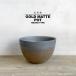 KAMIYAMA GOLD MATTE POT[ золотой коврик круг 4 номер ]ROUND TYPE 12.5cm×8.5cm.. гора керамика золотая краска круг горшок цветочный горшок Shigaraki . низ дыра агава ko- Dex модный симпатичный 