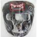  новый TWINS Twins натуральная кожа кикбоксинг headgear head защита чёрный M размер 