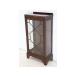 ce-21 1960 period England made antique mahogany small glass cabinet display shelf showcase 