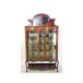 ce-33 1900 period England made antique Ed wa-ti Anne mahogany in Raid mirror back display cabinet 