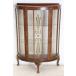  Британия античный мебель 1950 годы walnut материал a-ru декоративный элемент форма стекло шкаф витрина kyu rio кейс полка витрины Британия производства (G-17)