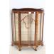  Британия античный мебель 1920 годы walnut материал Queen Anne форма bow переднее стекло шкаф искривление поверхность стекло kyu rio кейс кошка ножек Британия производства (G-19)