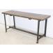 1940~1950 годы примерно French античный железный bench верстак старый материал из дерева bench стенд для вазы магазин инвентарь промышленность серия Франция in пыль настоящий md-50